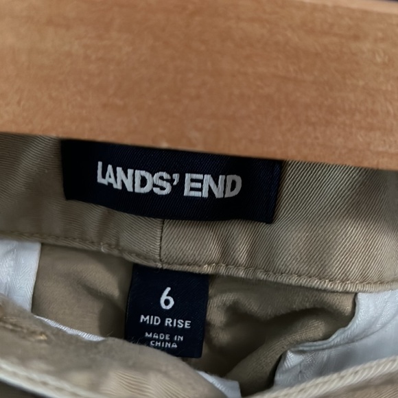 Lands End mid rise khaki shorts size 6 3/$20 - Picture 4 of 5
